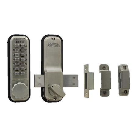 Lockey Usa Mechanical Keyless Surface Mount Deadbolt, 2200, Satin Nickel 2200SN